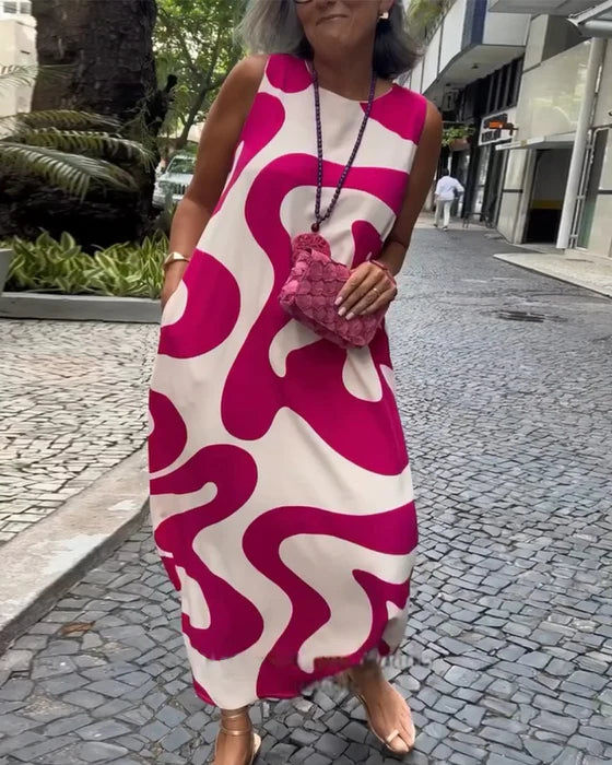 Vestido con Estampado Casual Veraniego