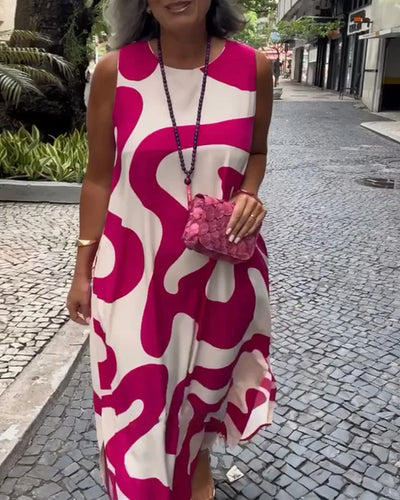 Vestido con Estampado Casual Veraniego
