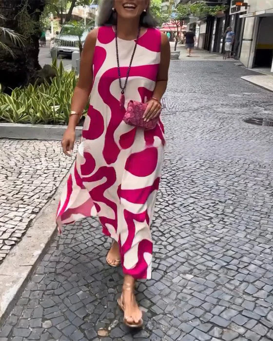Vestido con Estampado Casual Veraniego